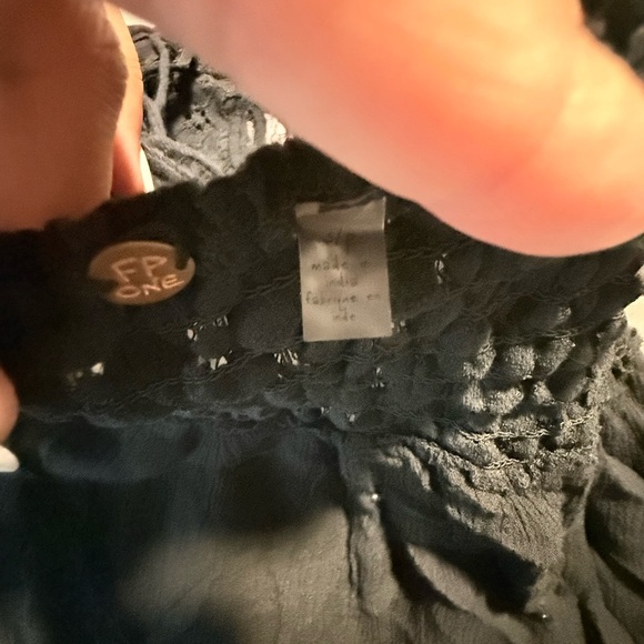 Free People Charcoal Lace Dress - Picture 7 of 10